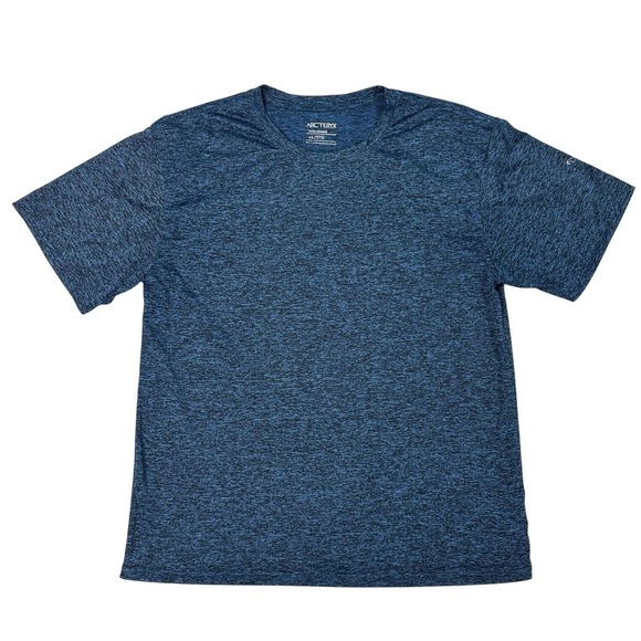 Arc'teryx Performance T-Shirt Mens Size 3XL Fitted Hiking Trail Activewear Blue - Picture 1 of 7